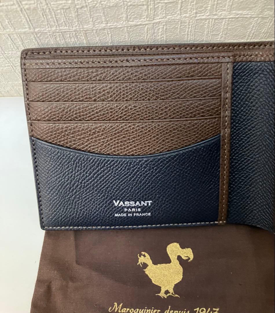 VASSANTヴァッサン 折り財布 小銭入れセット 新品未使用、本革 フランス製