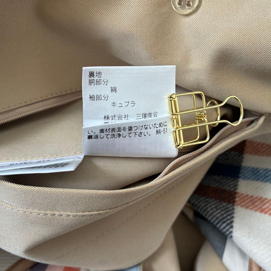 三陽商会　サンヨー/SANYO ステンカラーコート　ロング丈　キュプ　キレイめ