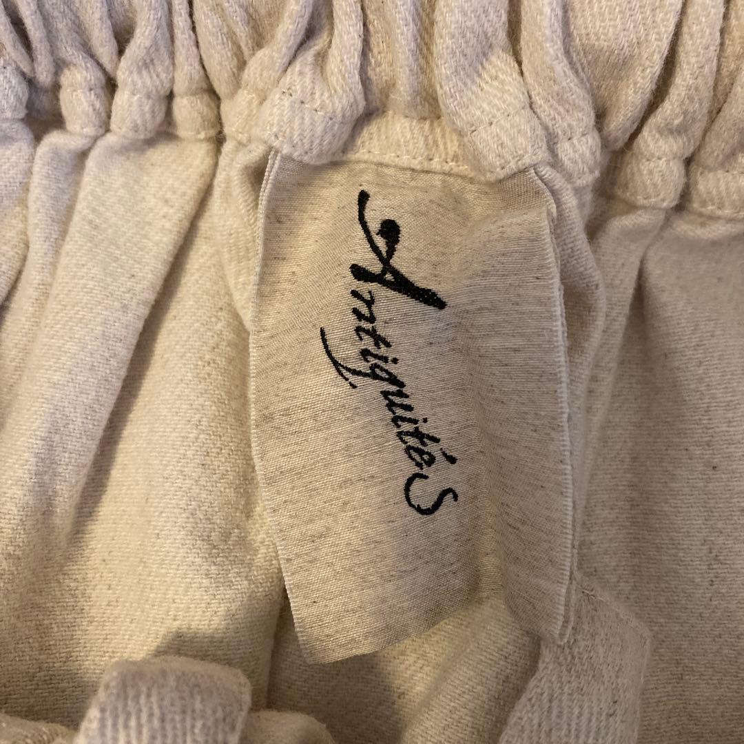 イチアンティークス　綿麻サルエルパンツ　アイボリー　日本製　極美品