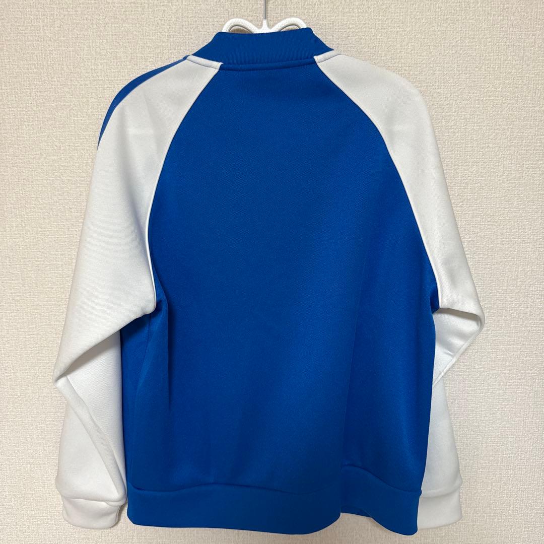 adidas 青ジャージ　上下