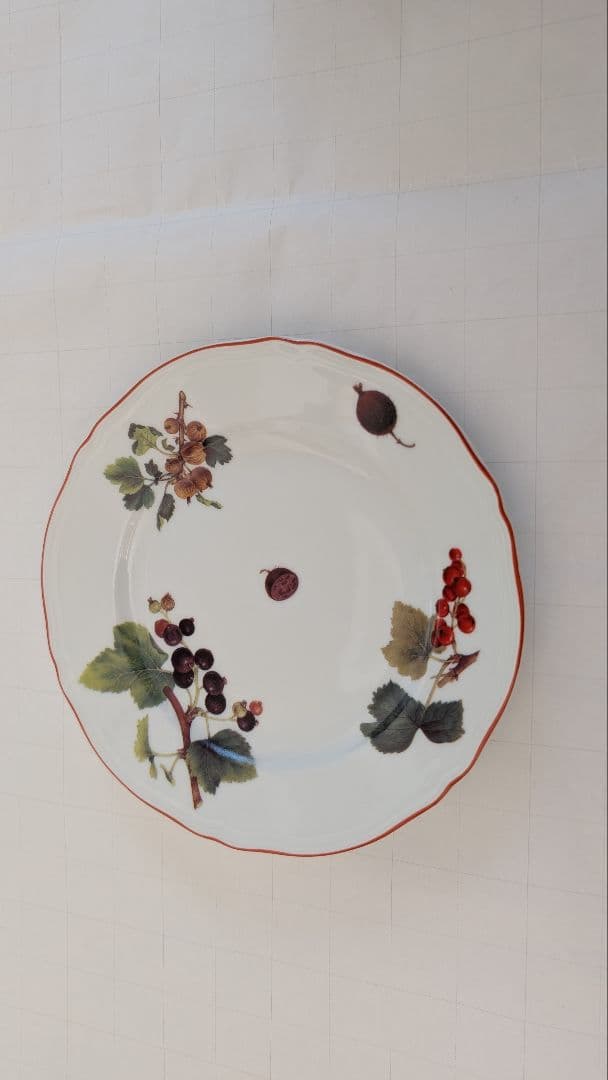 リチャードジノリ　 秋の実柄カップ＆ソーサー、プレート、フルーツボールセット