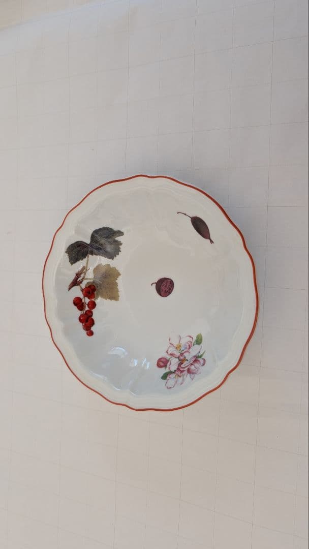 リチャードジノリ　 秋の実柄カップ＆ソーサー、プレート、フルーツボールセット