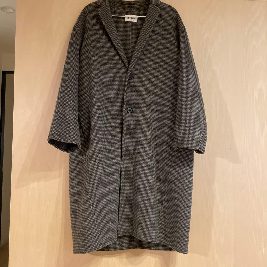 le Glazik チェスターコート 茶系チェック