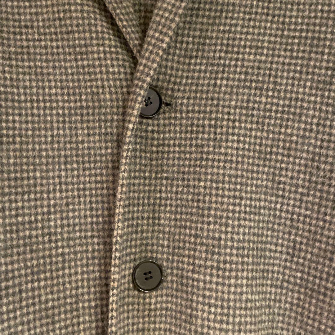 le Glazik チェスターコート 茶系チェック