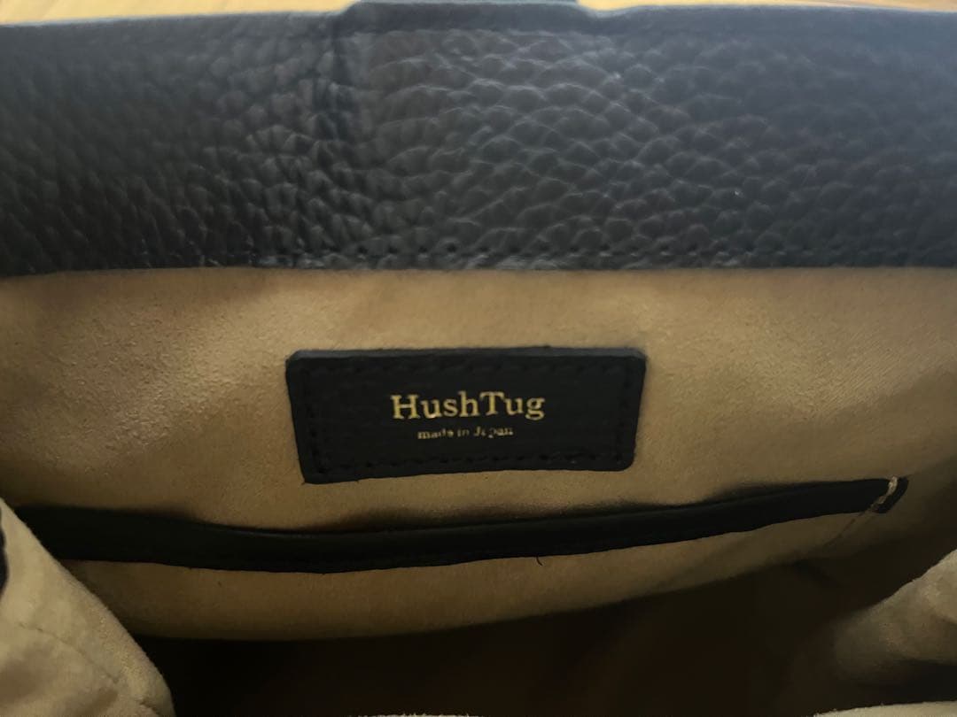 HushTag巾着レザーバッグ