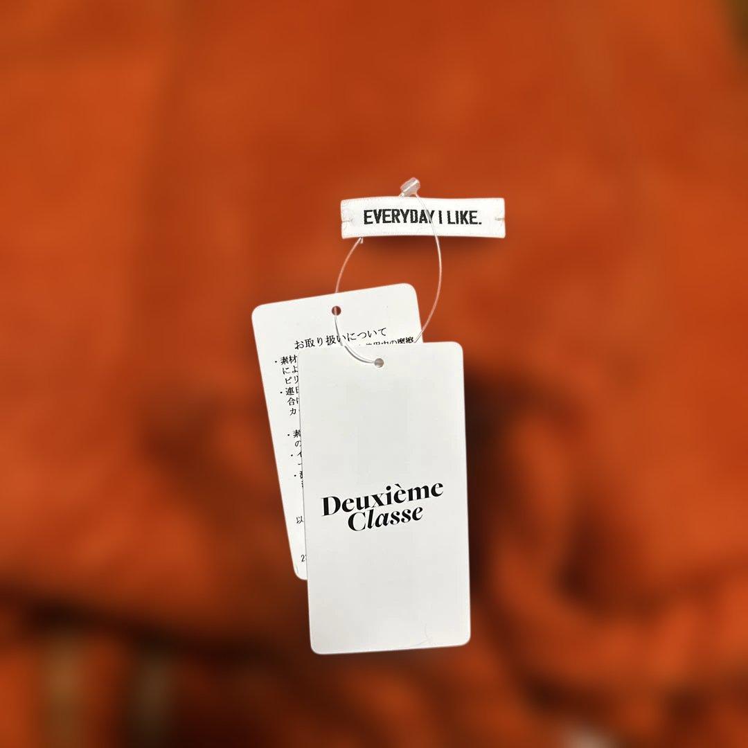 ベイクルーズ購入　新品タグ付きボリュームオレンジモヘアマフラー