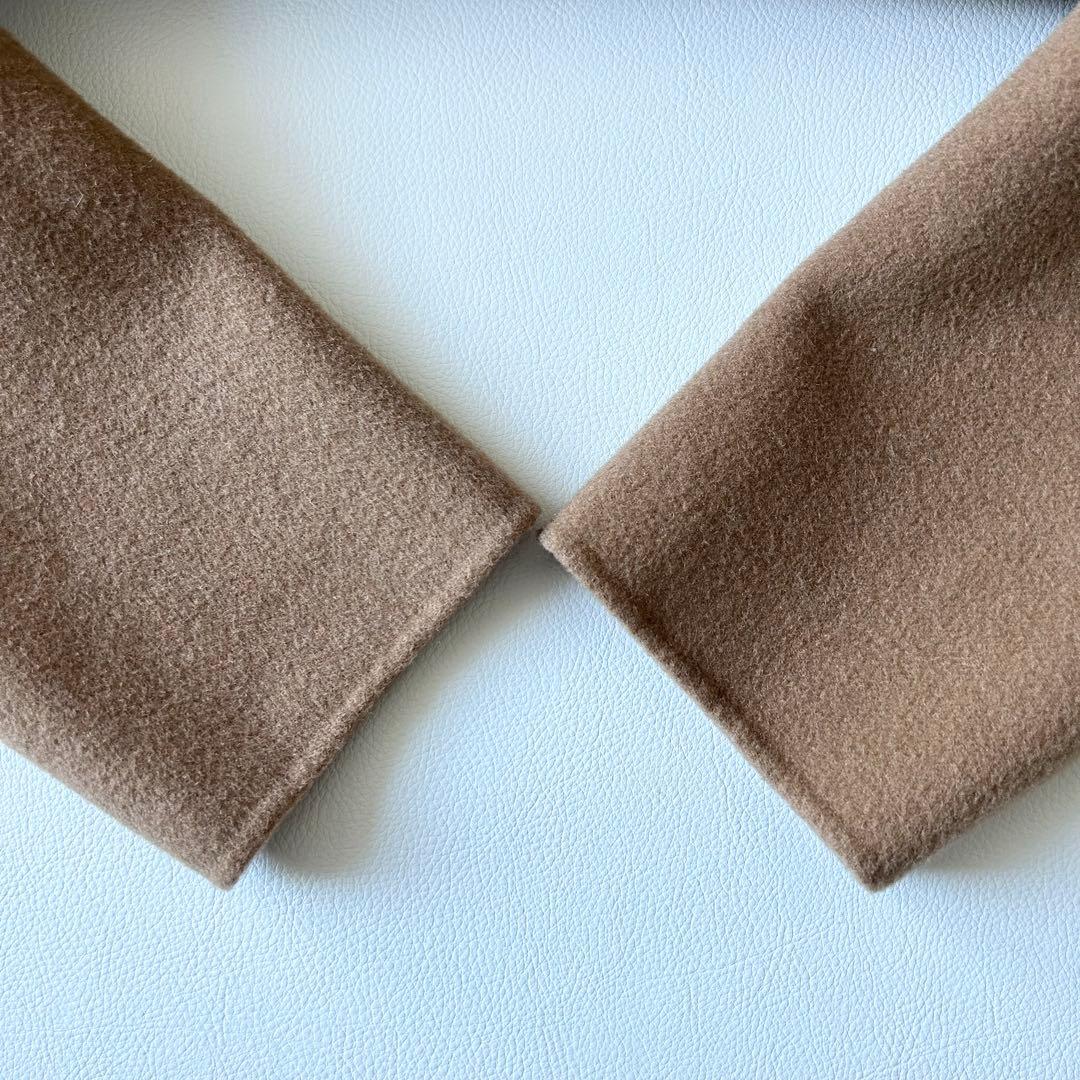 3069y美品 na.eアリュールリバーコート キャメル ベルト付き