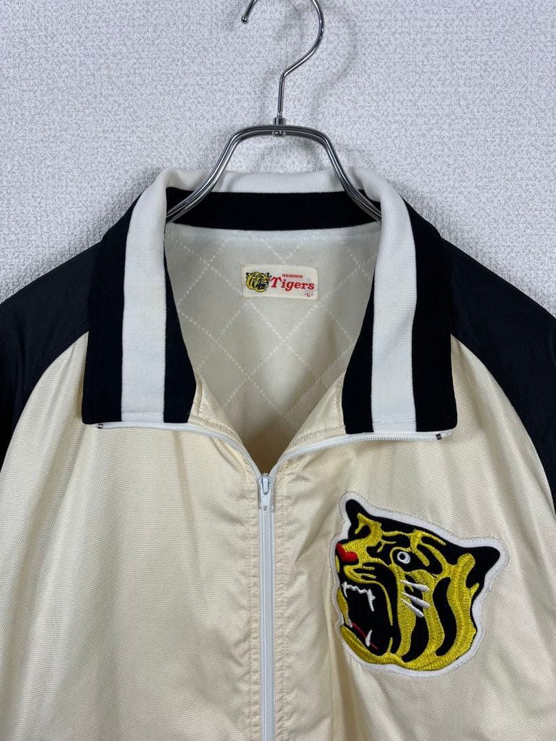 ビンテージ　アシックス社製　阪神タイガース　スタジャン　L ブルゾン　アウター