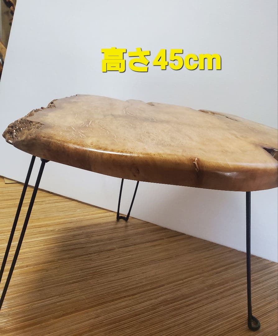値下げ 天然木 楓丸型テーブル