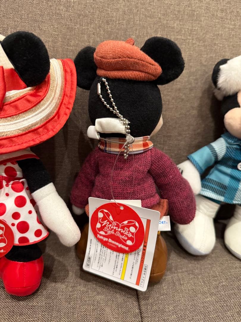 【ミニーのスタイルスタジオ】ぬいぐるみバッジ4体セット