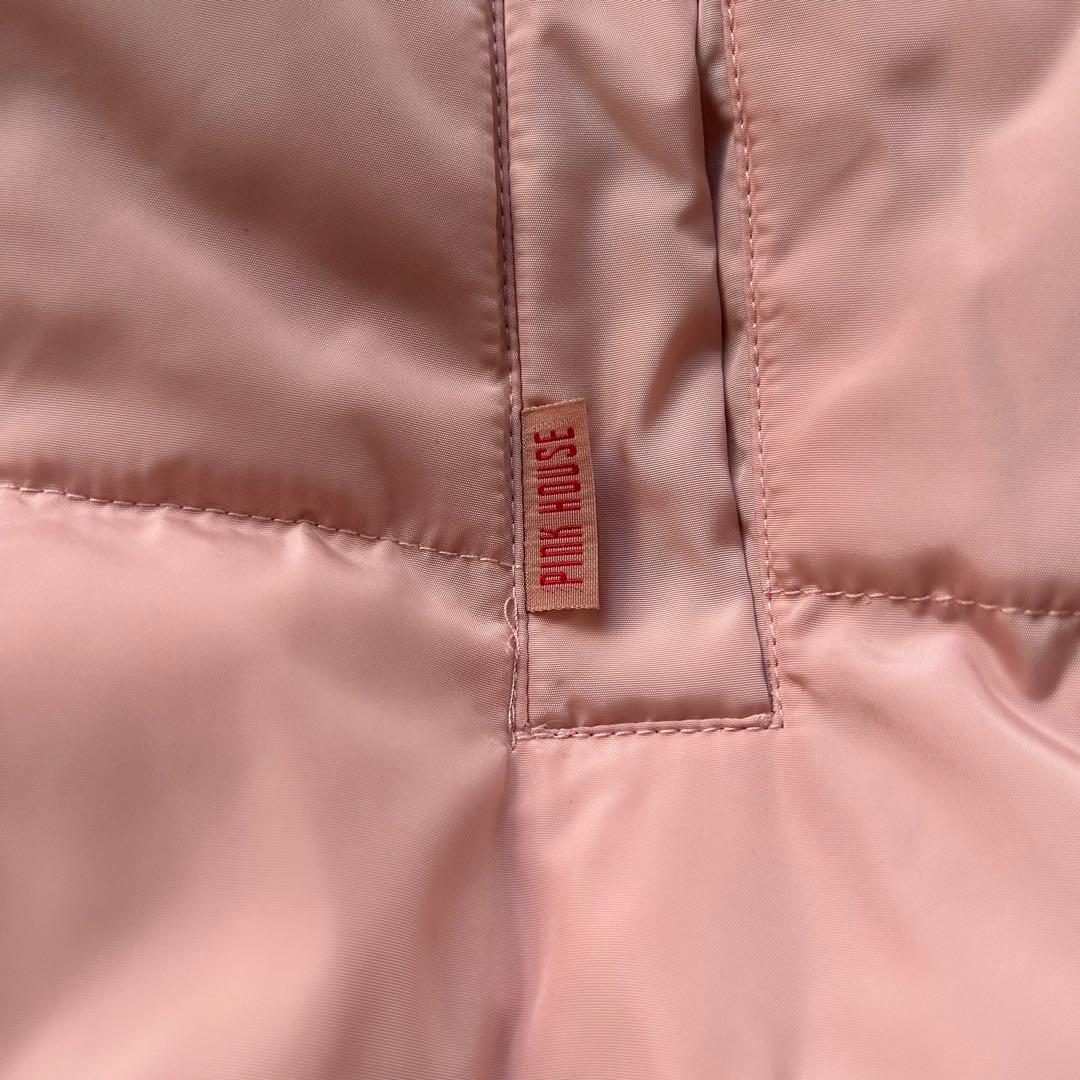 【極美品】ピンクハウス 現行 中綿ジャケット ブルゾン ロゴ フェイクファー