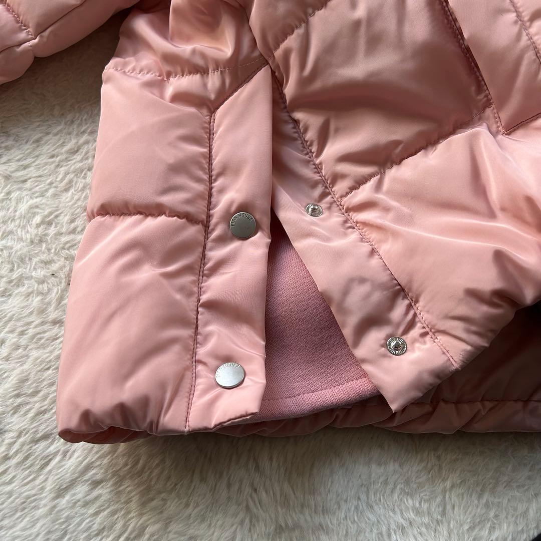 【極美品】ピンクハウス 現行 中綿ジャケット ブルゾン ロゴ フェイクファー