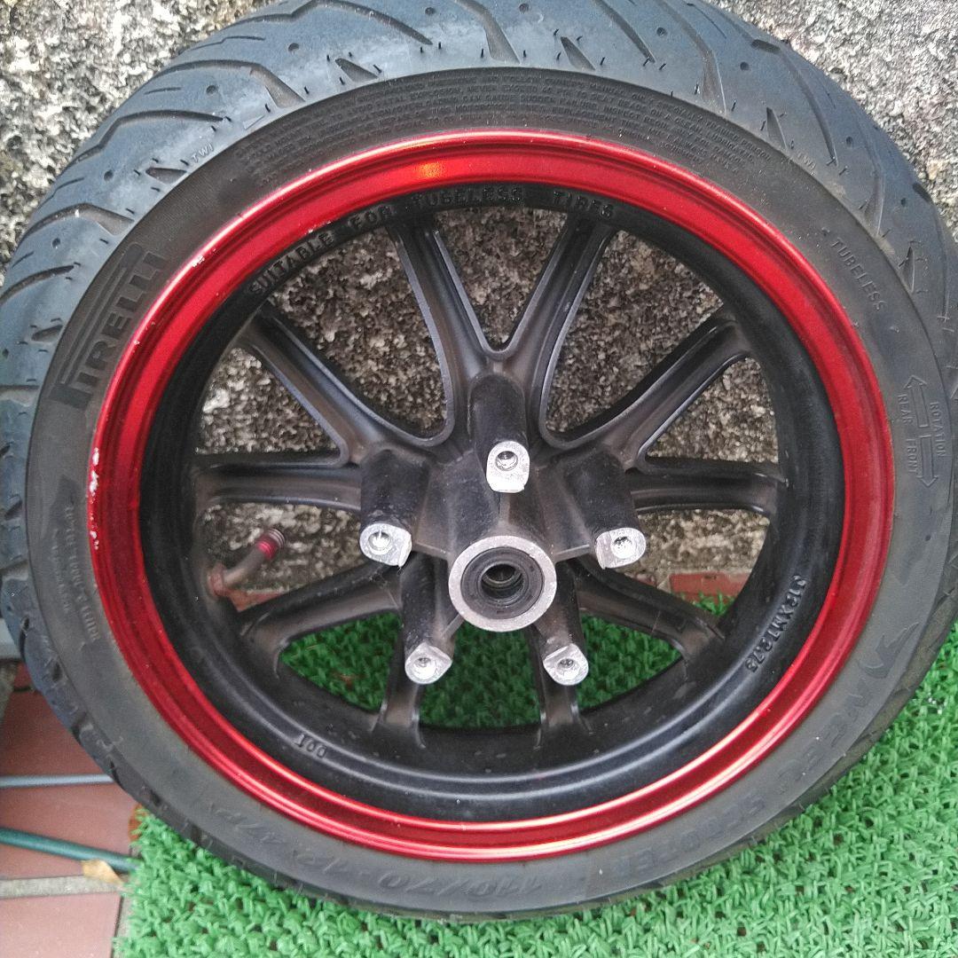 シグナスX 1.2.3型用　メーカー不明ホイール前後セット