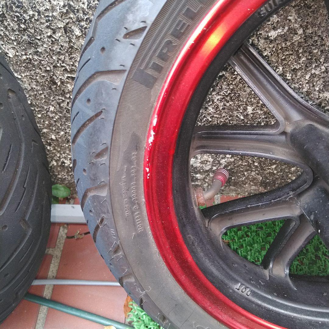 シグナスX 1.2.3型用　メーカー不明ホイール前後セット