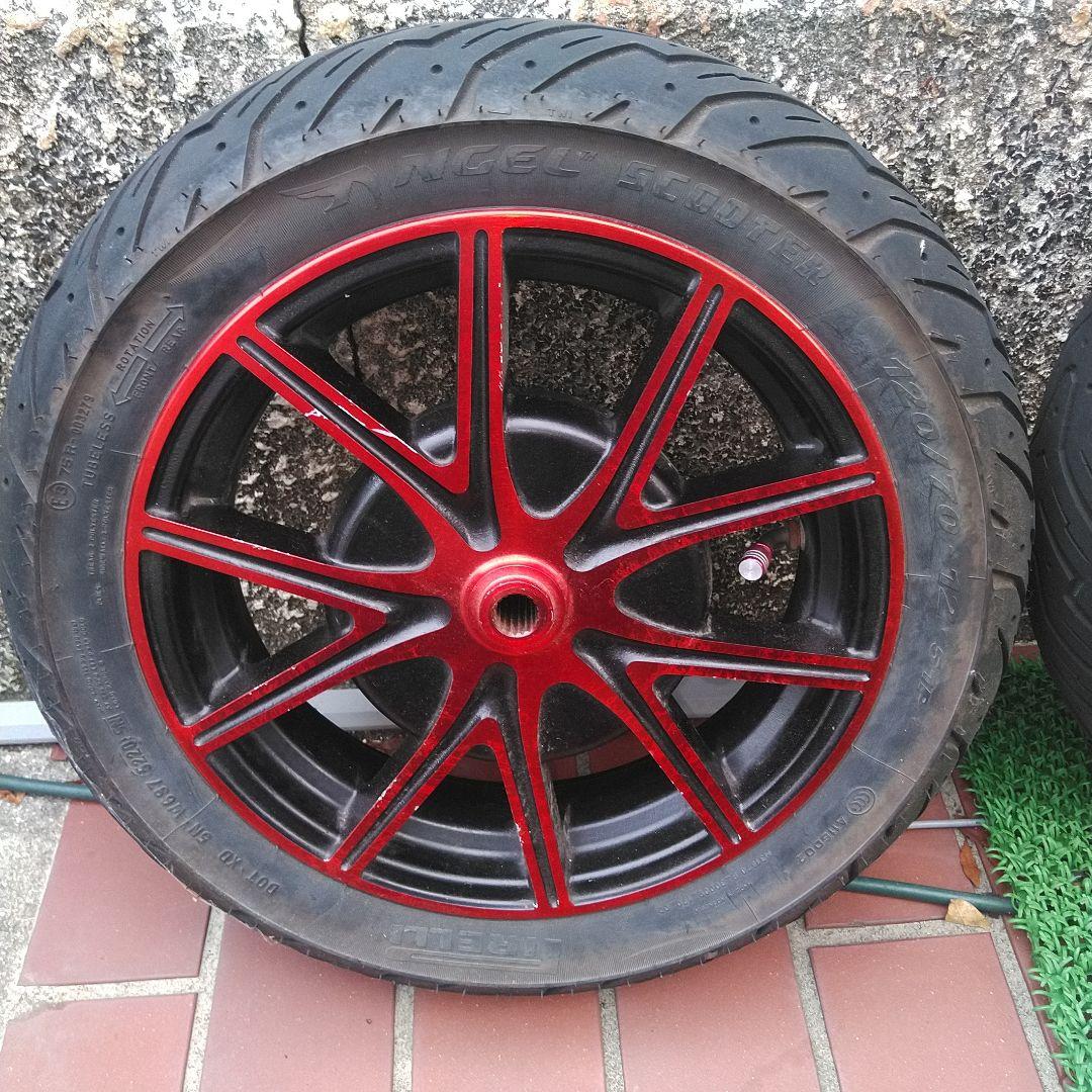 シグナスX 1.2.3型用　メーカー不明ホイール前後セット