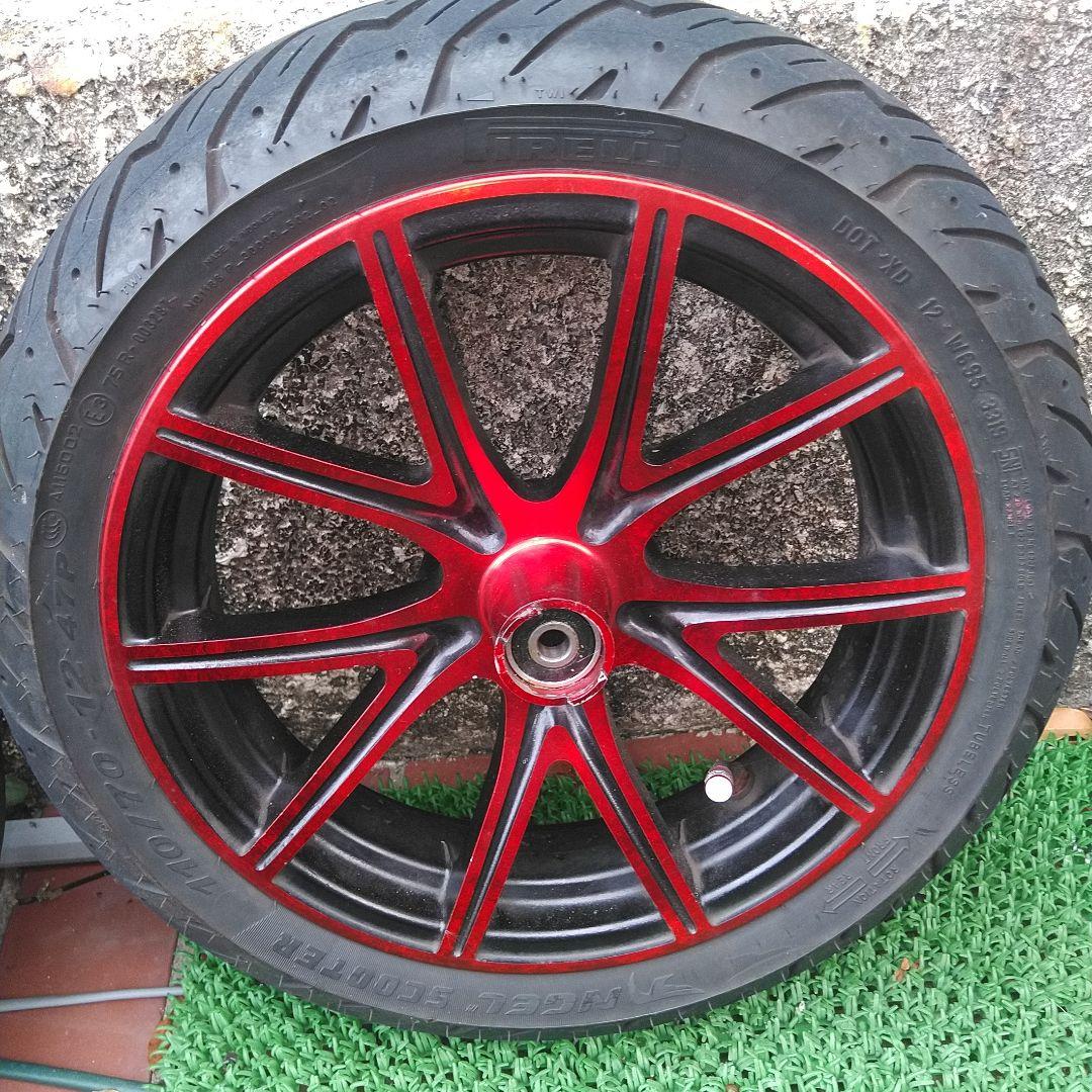 シグナスX 1.2.3型用　メーカー不明ホイール前後セット