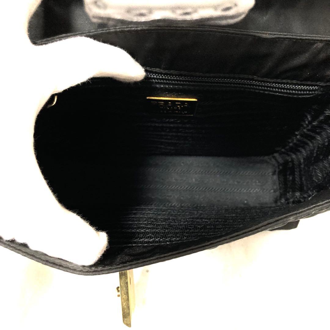 美品　希少　PRADA プラダ　ハンドバッグ　トートバッグ　ナイロン　レザー
