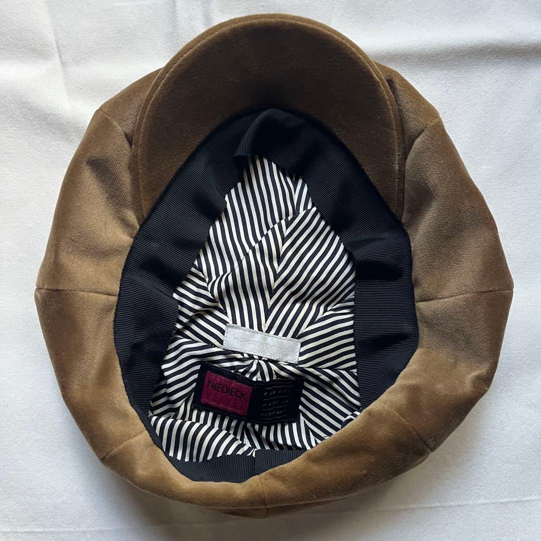 01AW ナンバーナイン　スタンダード期　キャスケット　ハット　帽子　ベレー帽