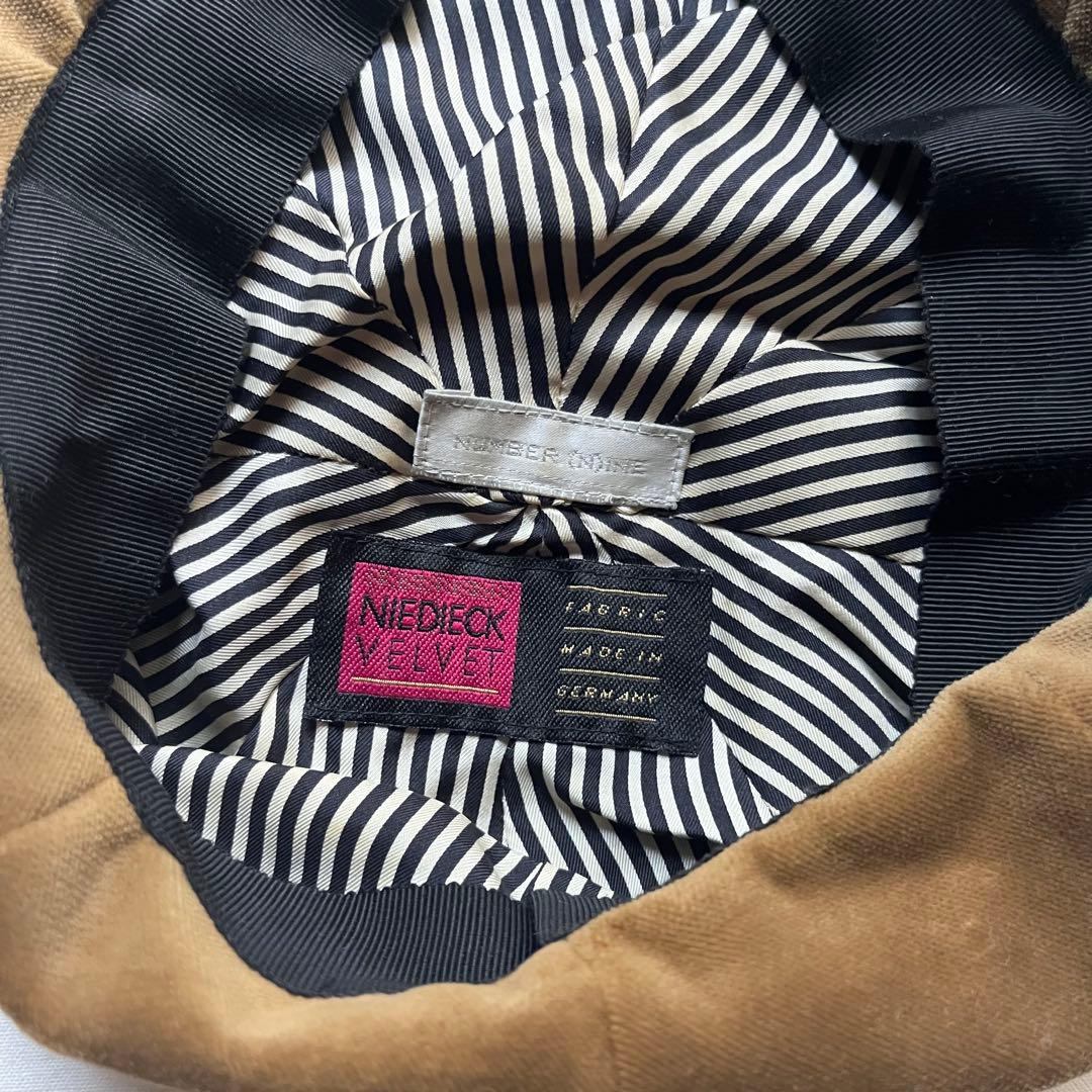 01AW ナンバーナイン　スタンダード期　キャスケット　ハット　帽子　ベレー帽