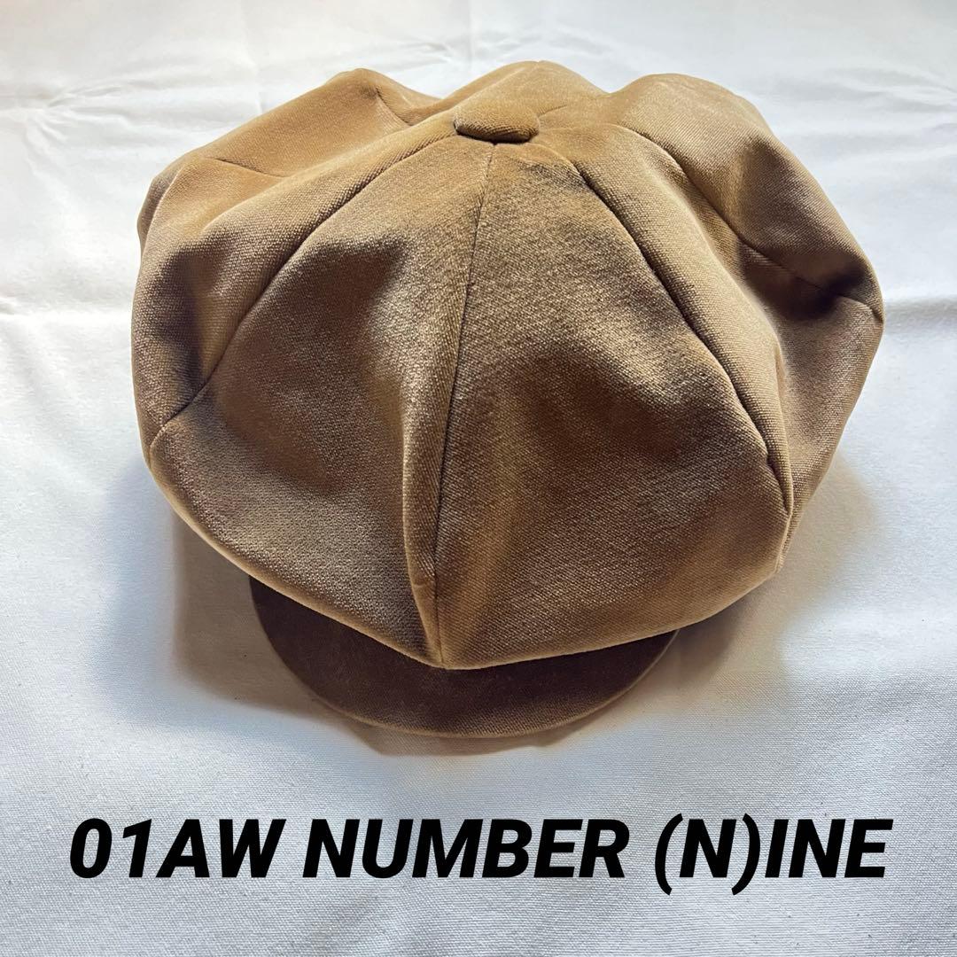 01AW ナンバーナイン　スタンダード期　キャスケット　ハット　帽子　ベレー帽