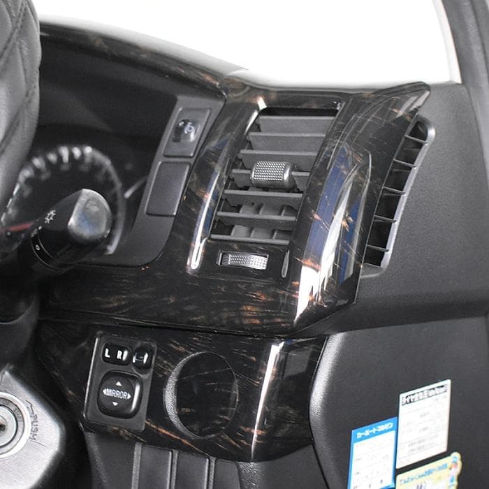 ハイエース200系 標準　インテリアパネル ダークプライム マホガニー調黒木目