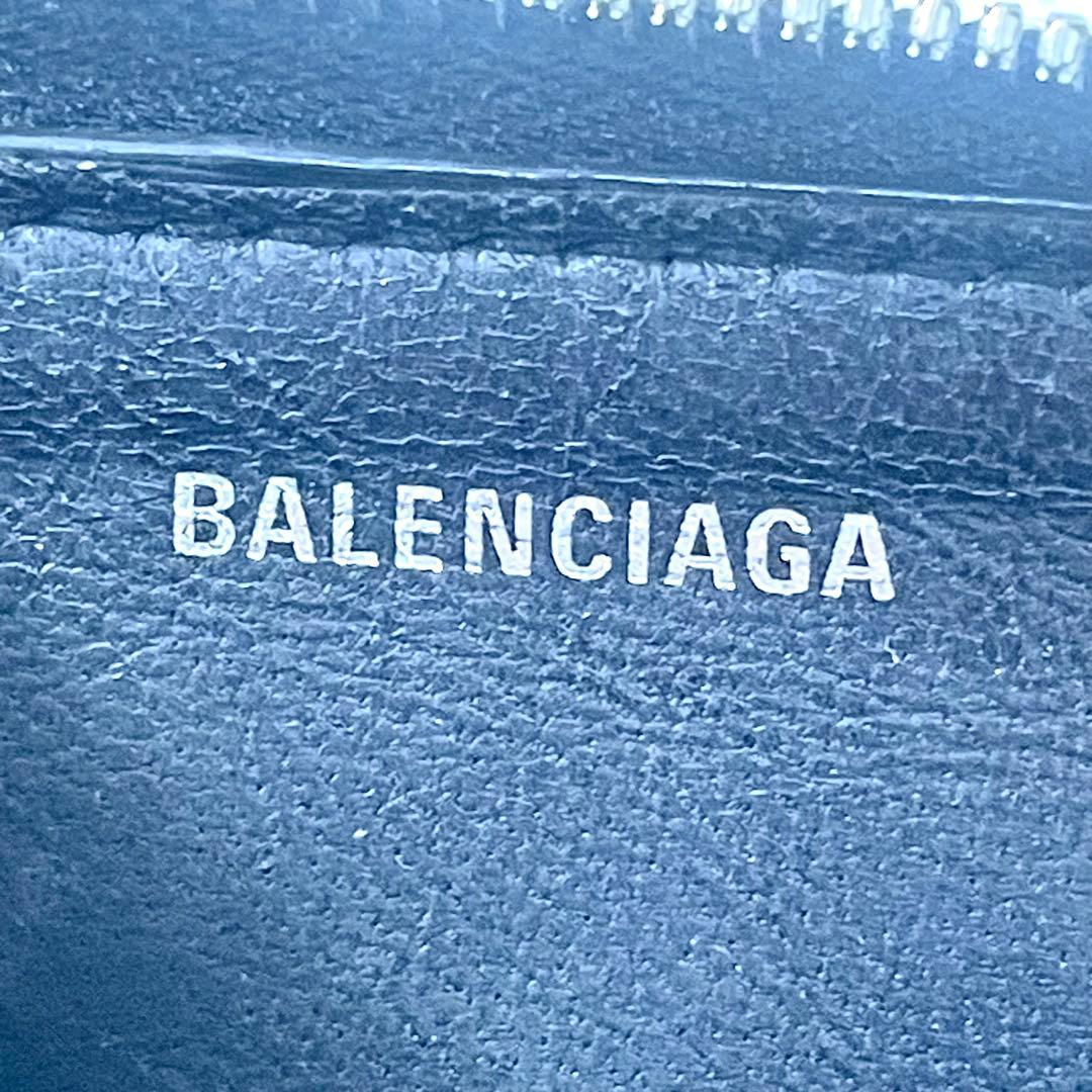 バレンシアガ　BALENCIAGA ケース　ブラック　黒　レザー