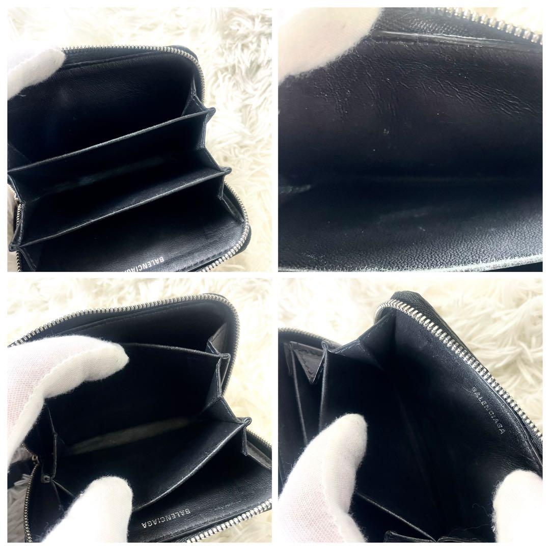 バレンシアガ　BALENCIAGA ケース　ブラック　黒　レザー
