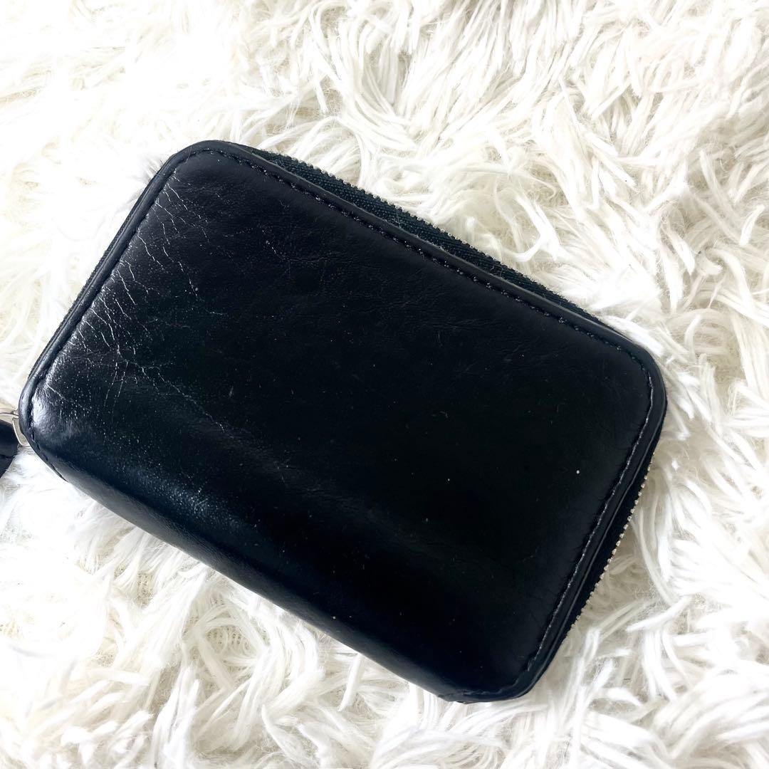 バレンシアガ　BALENCIAGA ケース　ブラック　黒　レザー