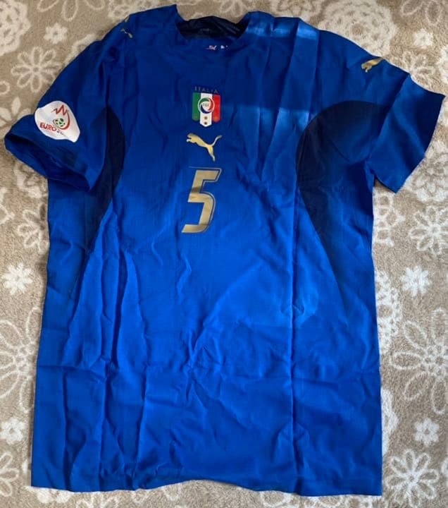 イタリア代表ファビオカンナバーロ EURO2008予選 選手支給品ユニフォーム