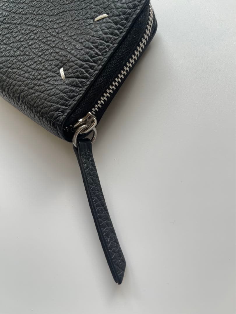 Maison Margiela ブラックレザー 二つ折り財布　極美品