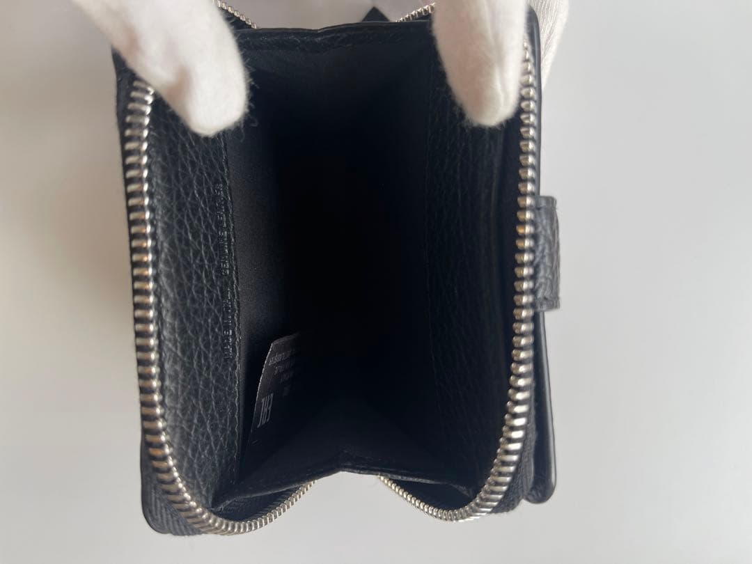 Maison Margiela ブラックレザー 二つ折り財布　極美品