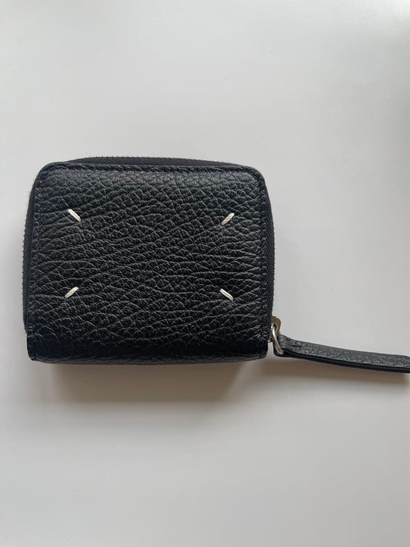 Maison Margiela ブラックレザー 二つ折り財布　極美品