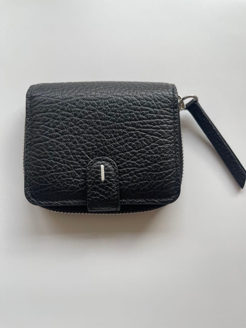 Maison Margiela ブラックレザー 二つ折り財布　極美品