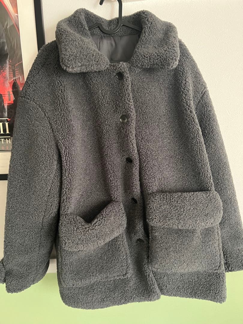 CLANE RIDGE POCKET BOA OVER COAT ボアコート