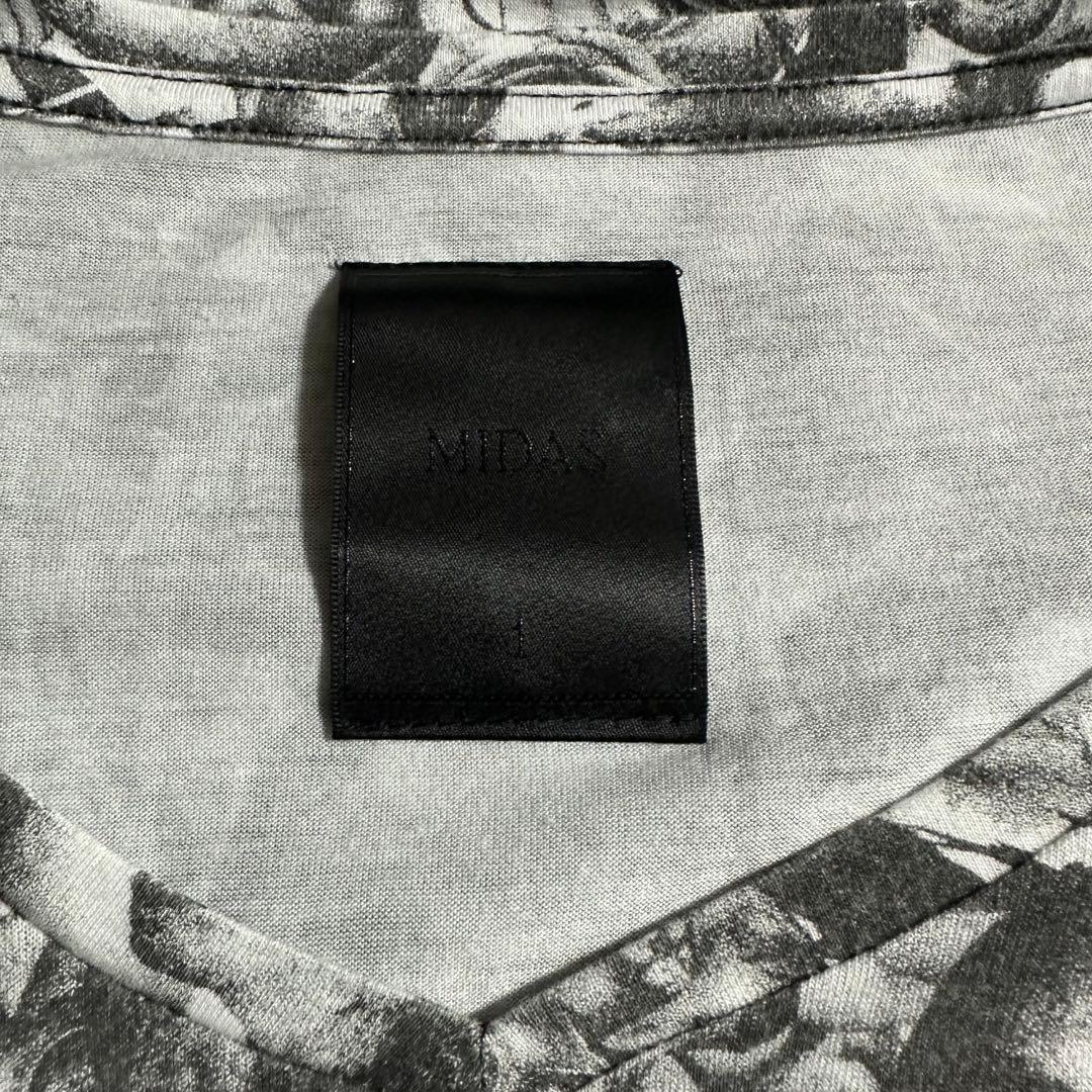 00s archive midas skull rose 長袖カットソー