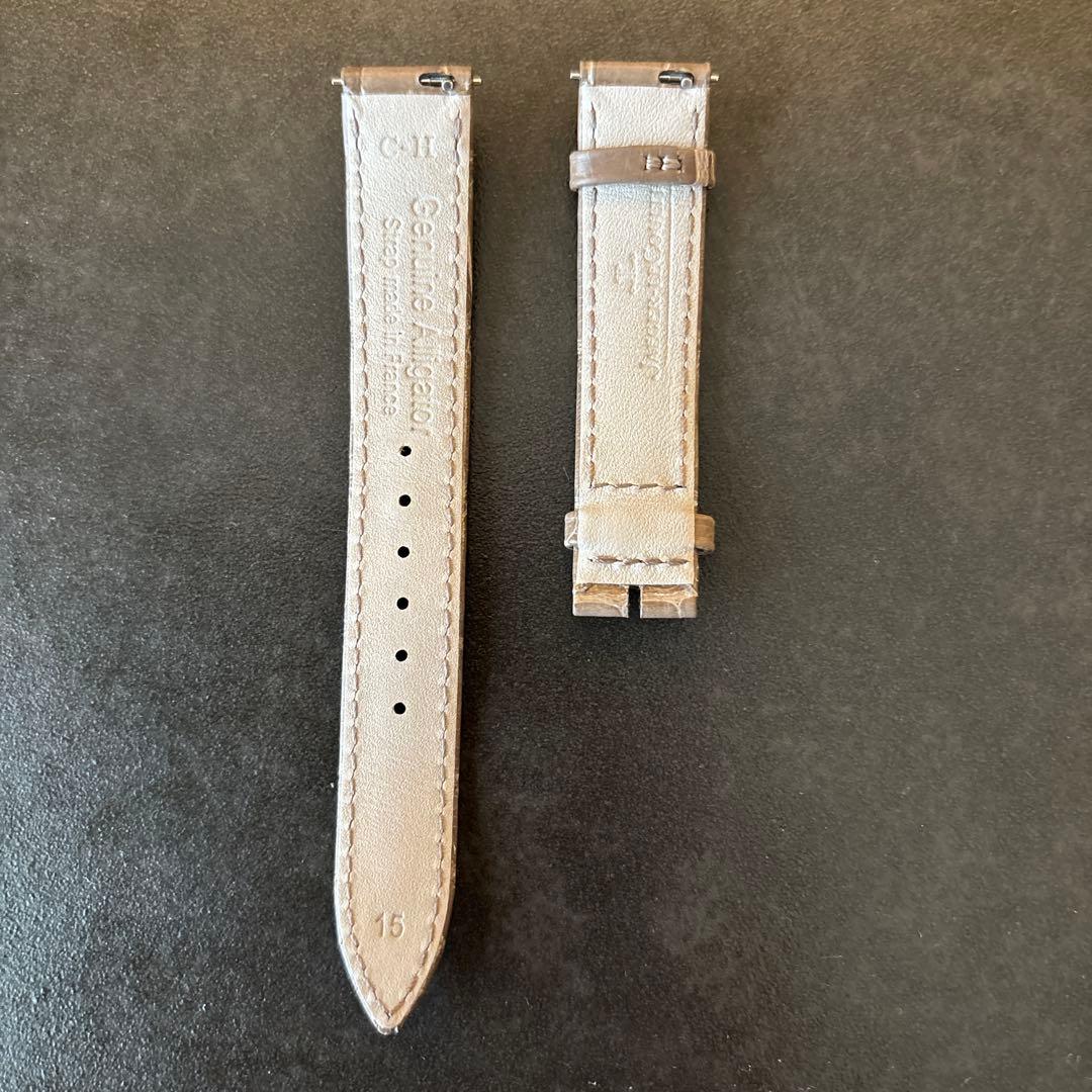 ジャガールクルト　レベルソ　レディース　ベルト　ストラップ　アリゲーター　トープ