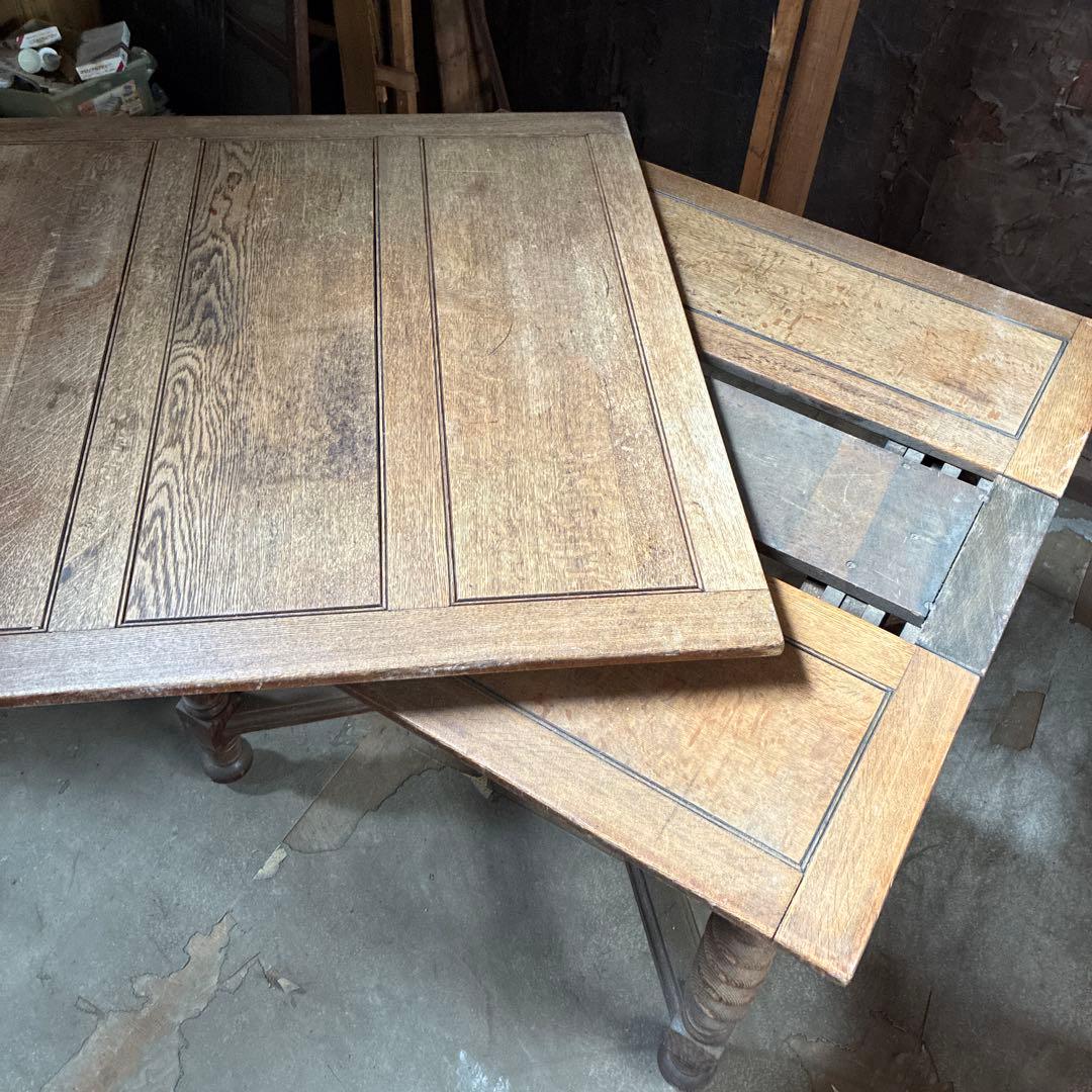 アンティーク伸長式ダイニングテーブル 店舗什器 や作業台