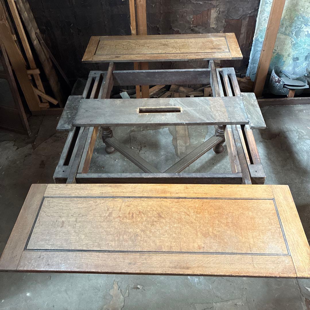 アンティーク伸長式ダイニングテーブル 店舗什器 や作業台