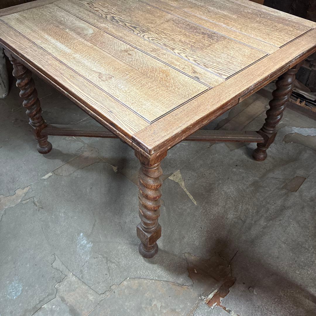 アンティーク伸長式ダイニングテーブル 店舗什器 や作業台