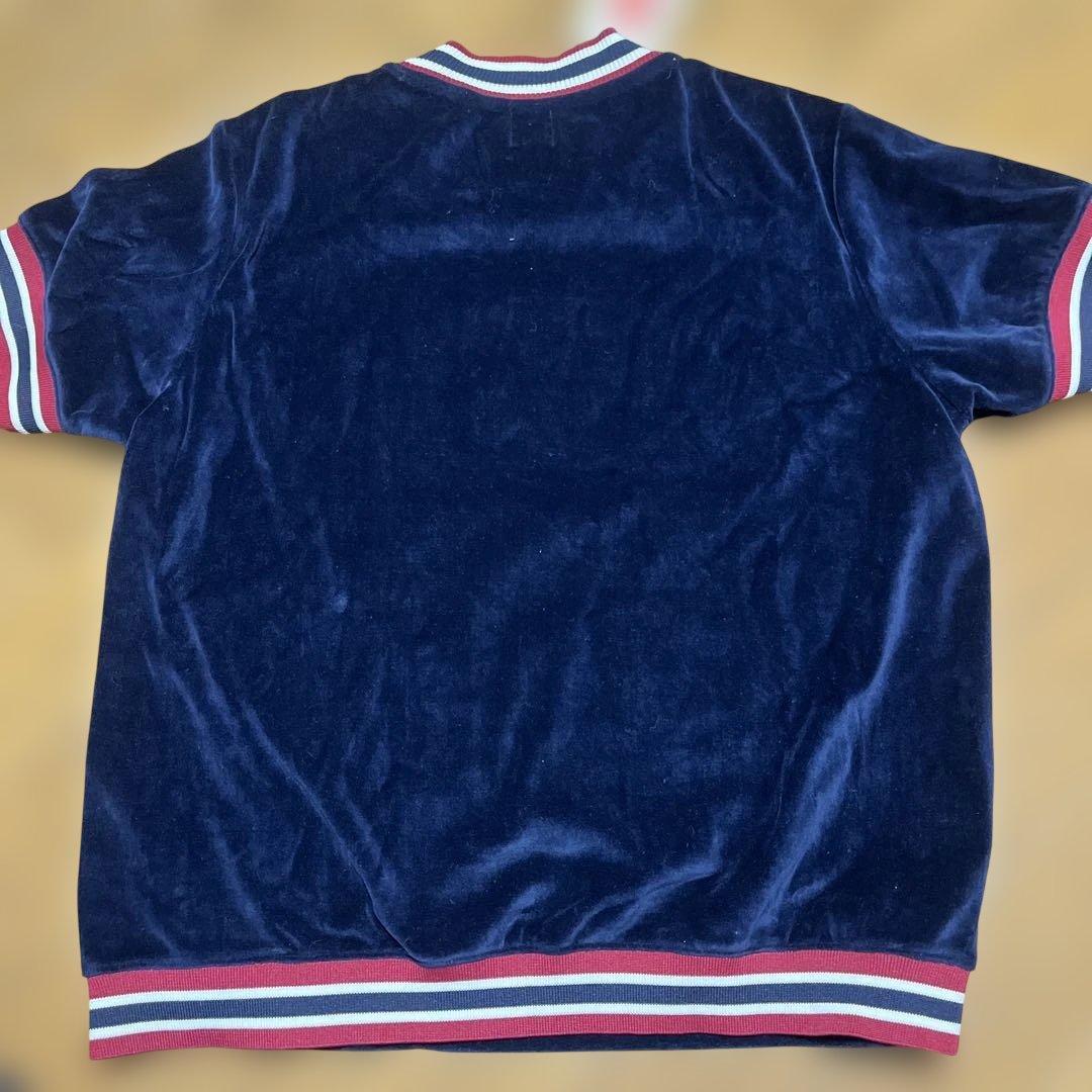 アルチビオ　ネイビー　ベロア半袖トップス　サイズ40