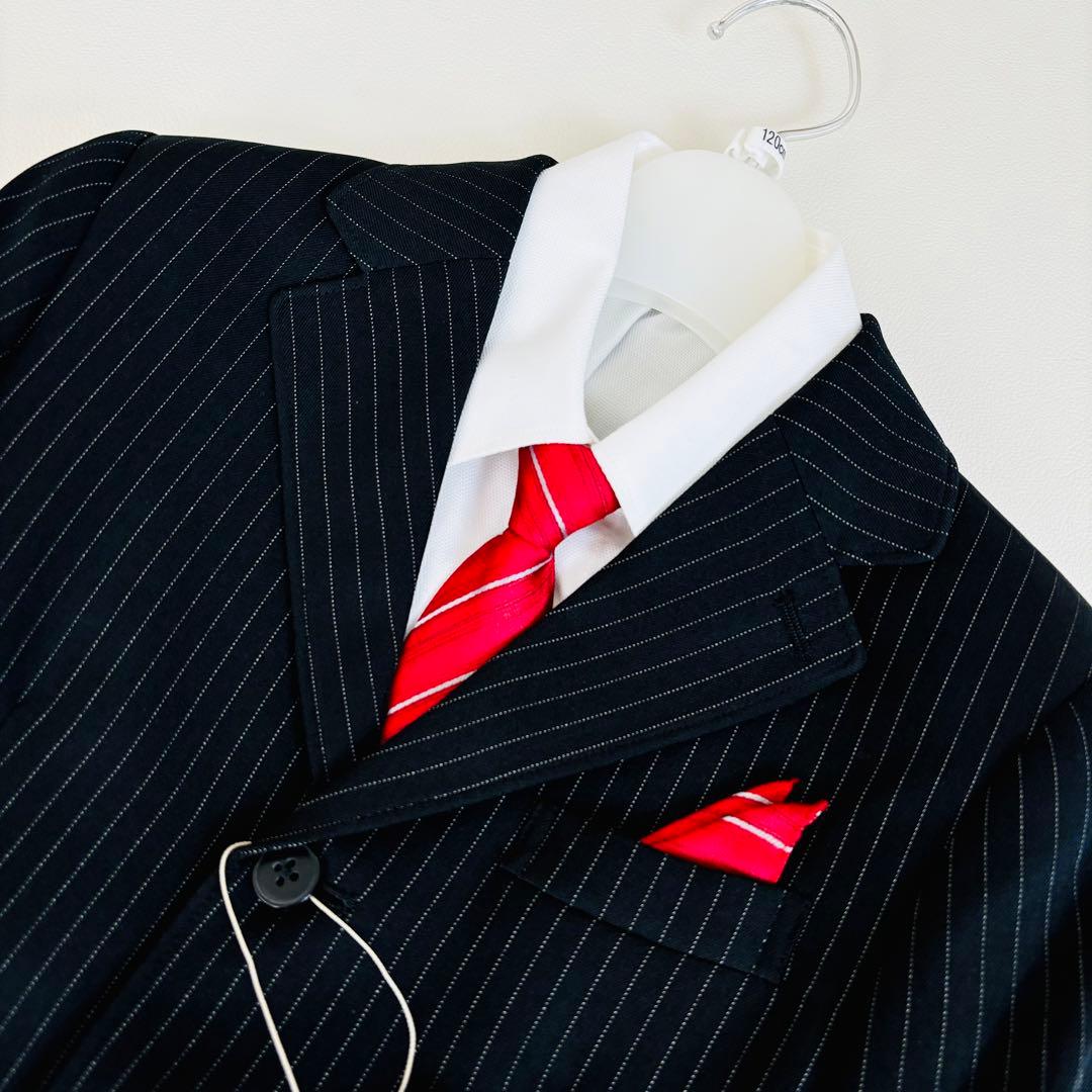 193【新品 タグ付き】Chopin 120 フォーマル 5点セット ストライプ