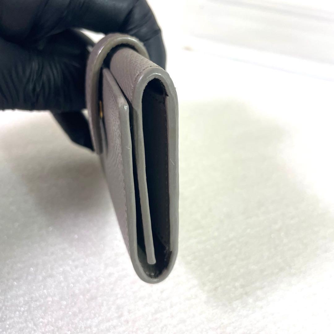 セリーヌ キーケース　グレージュ　6連フック レザー　レディース エッセンシャル