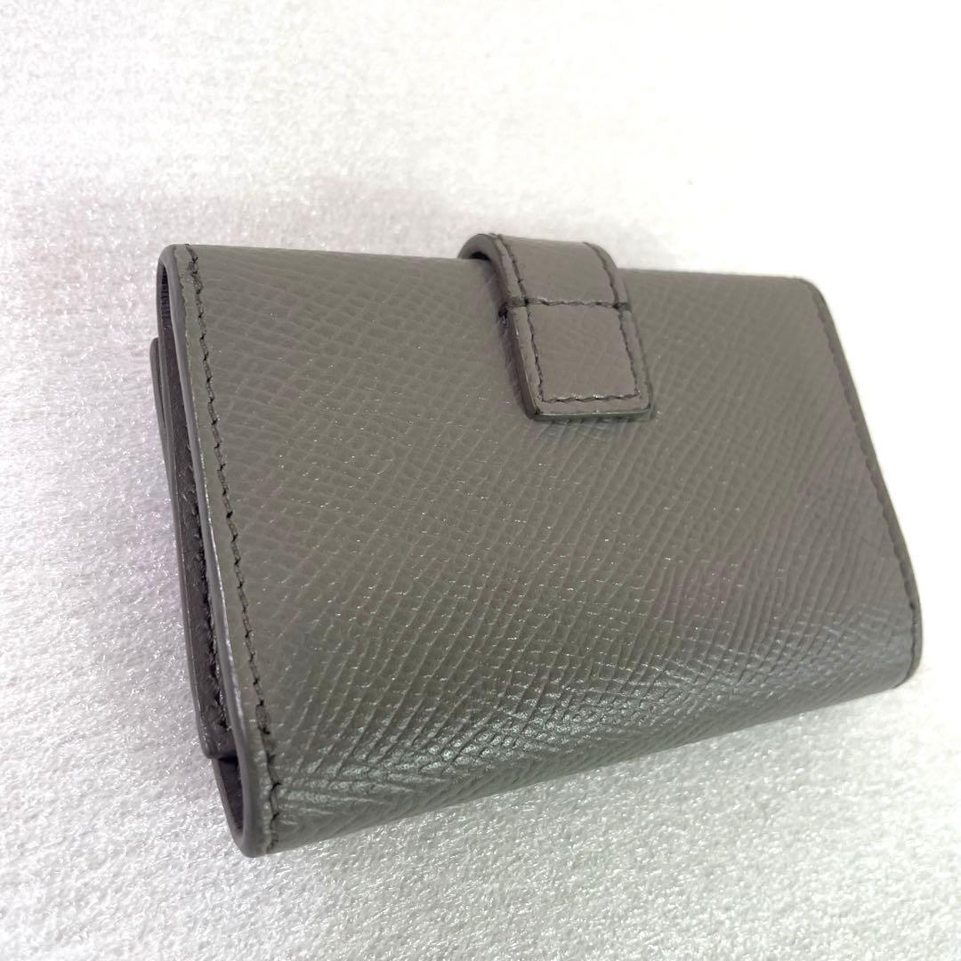 セリーヌ キーケース　グレージュ　6連フック レザー　レディース エッセンシャル