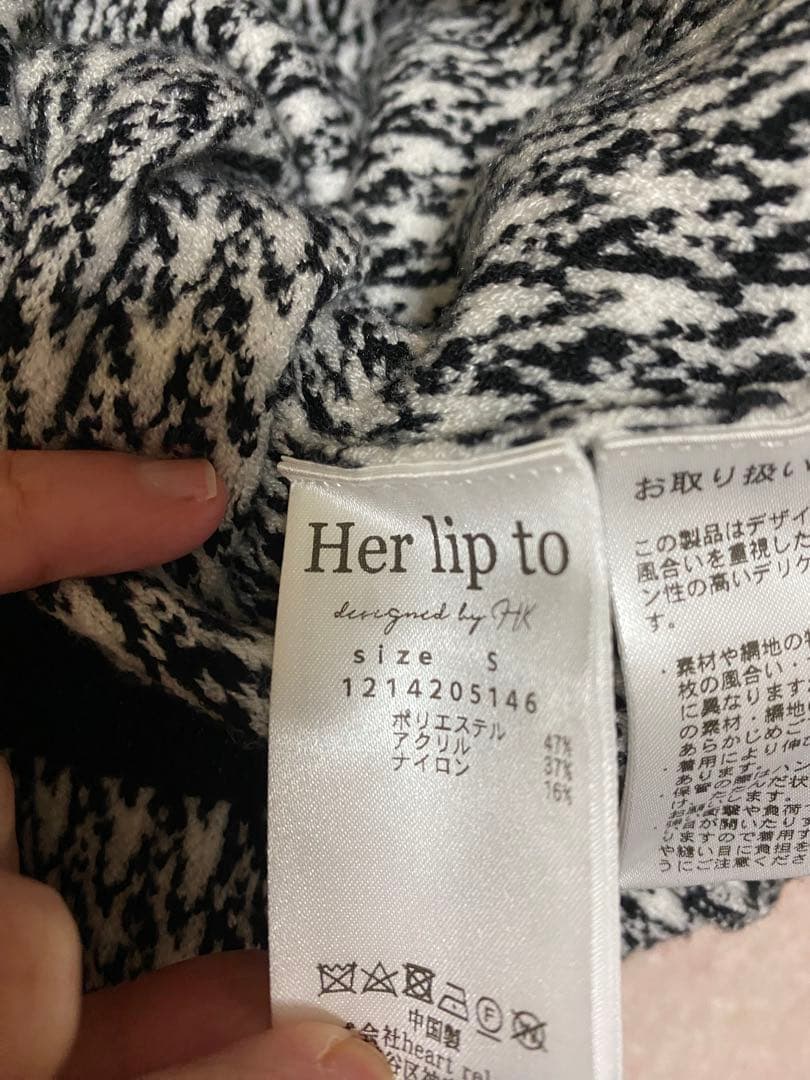 ワンピース Herlipto BuckinghamHoundstooth KnitDress