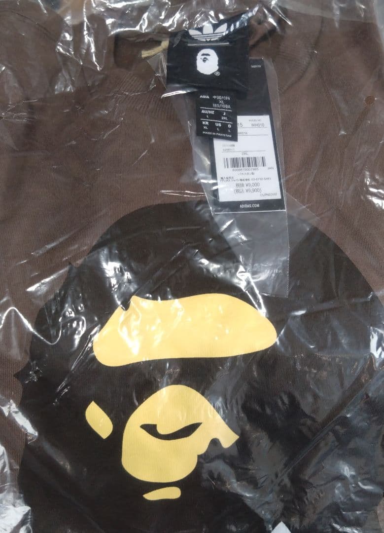 トップス A BATHING APE x adidas Ape Head Tee L