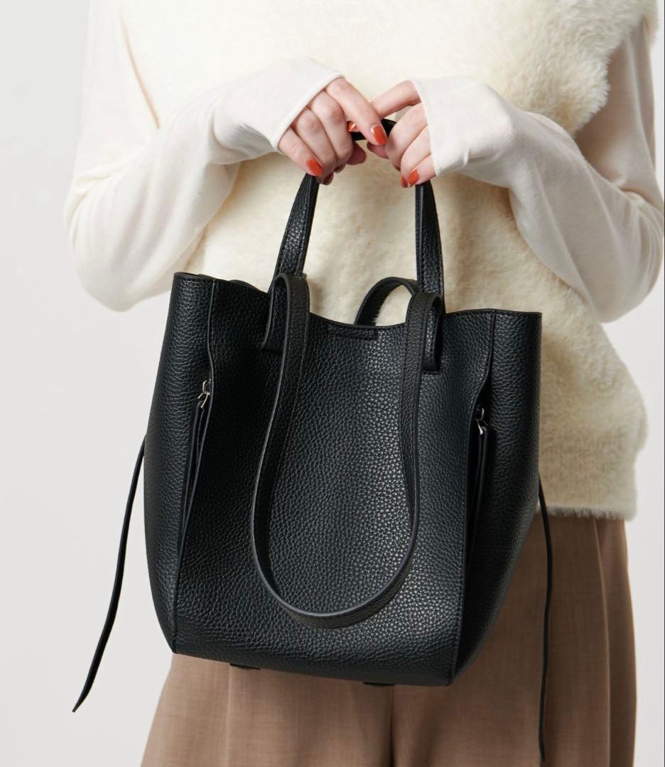 ジップポケット 2ハンドル トートバッグ -2WAY