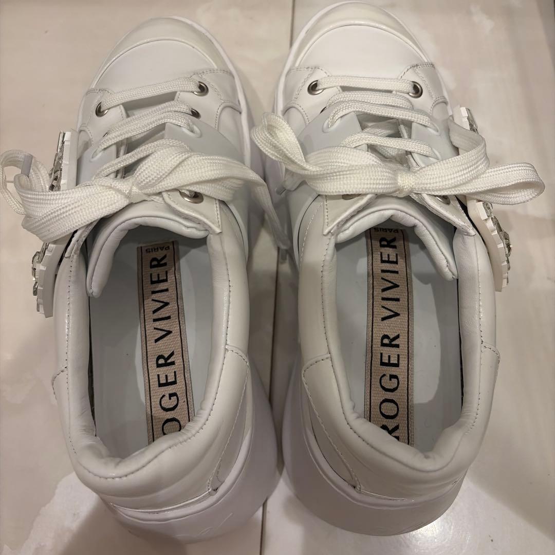 ROGER VIVIER 厚底　ホワイトスニーカー　35