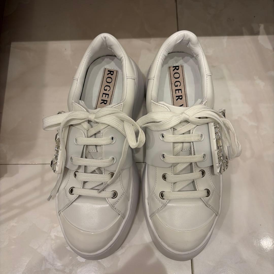 ROGER VIVIER 厚底　ホワイトスニーカー　35