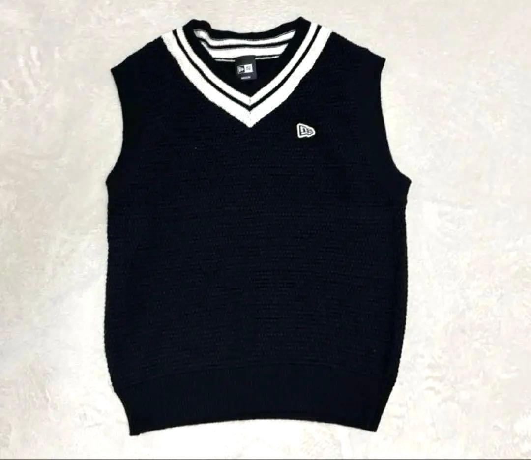 【美品】ニューエラ NEW ERA ノースリーブ ニットベスト ゴルフ