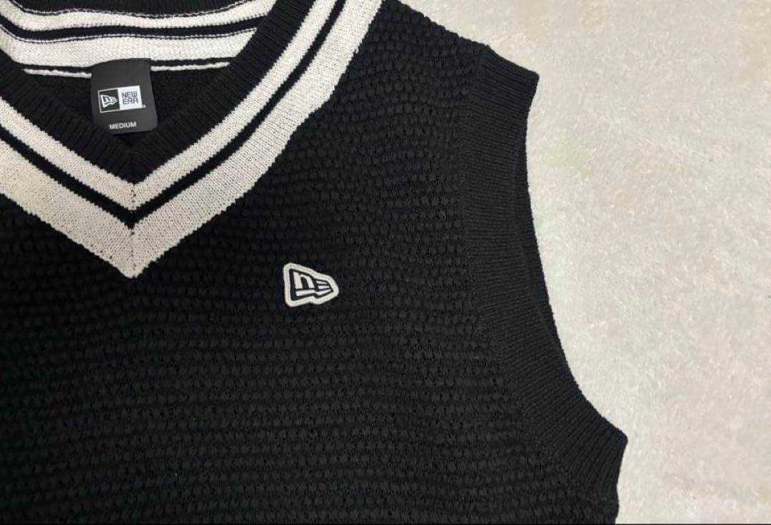 【美品】ニューエラ NEW ERA ノースリーブ ニットベスト ゴルフ